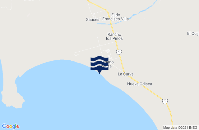 Mapa de mareas Luis Rodríguez (El Vergel), Mexico
