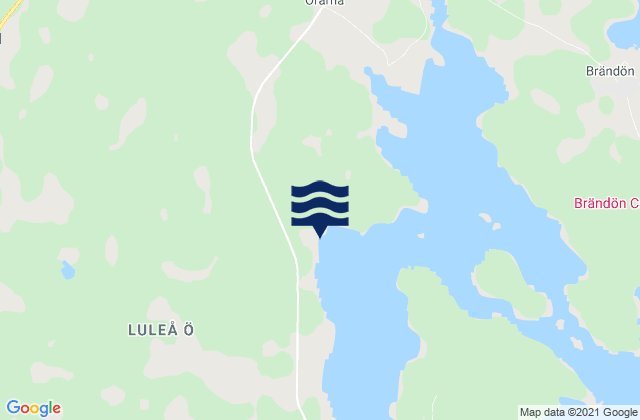 Mapa de mareas Luleå kommun, Sweden