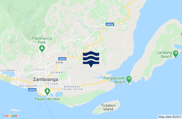 Mapa de mareas Lumbayan, Philippines