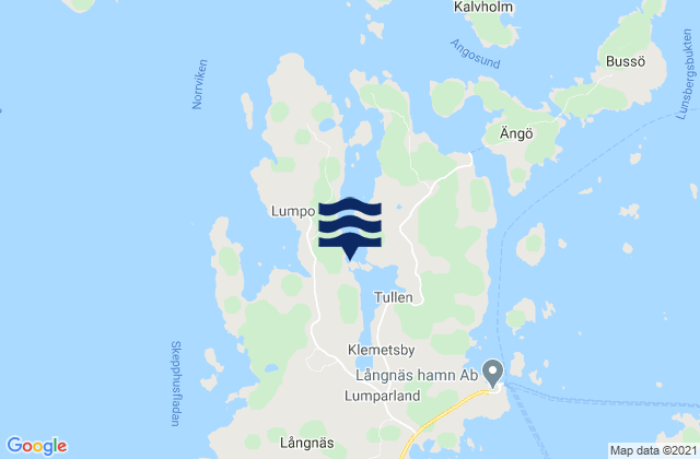 Mapa de mareas Lumparland, Aland Islands