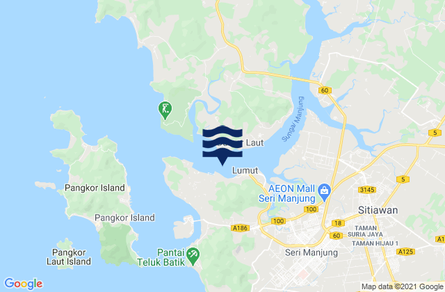 Mapa de mareas Lumut (Pengkalan), Malaysia