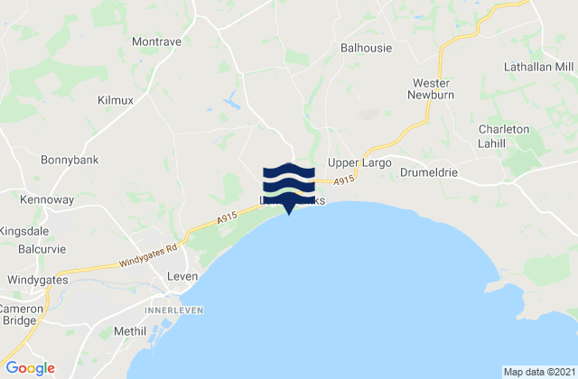 Mapa de mareas Lundin Links Beach, United Kingdom