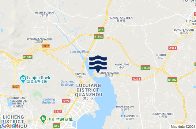 Mapa de mareas Luoyang, China