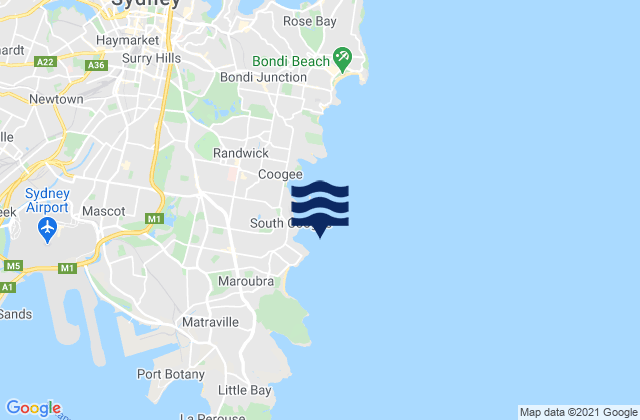 Mapa de mareas Lurline Bay, Australia