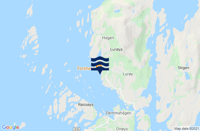 Mapa de mareas Lurøy, Norway