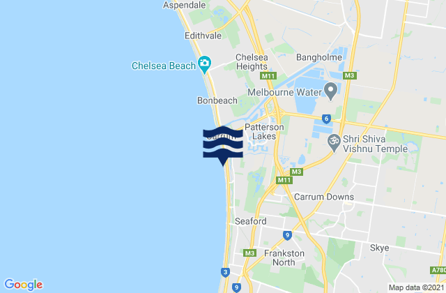 Mapa de mareas Lynbrook, Australia