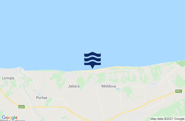 Mapa de mareas Lüganuse vald, Estonia