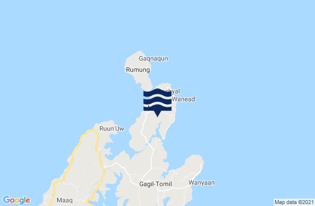 Mapa de mareas Maap Municipality, Micronesia