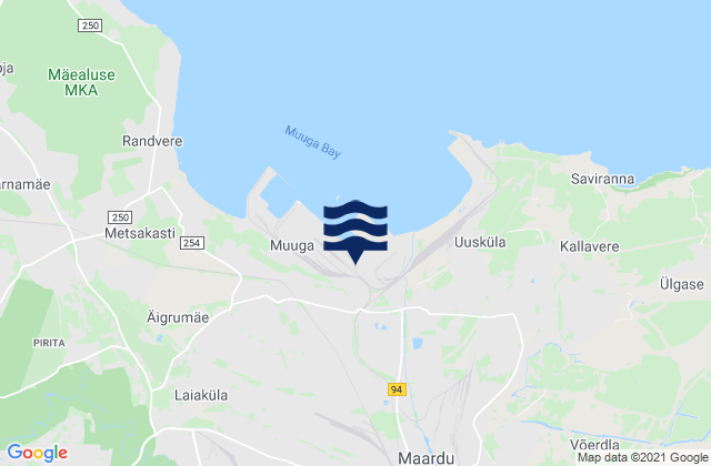 Mapa de mareas Maardu linn, Estonia