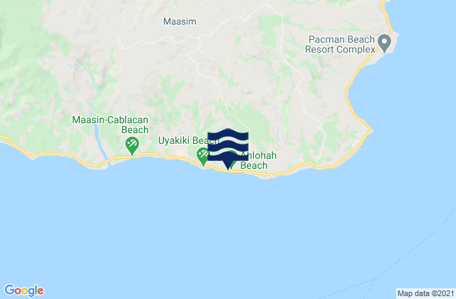 Mapa de mareas Maasin Beach, Philippines