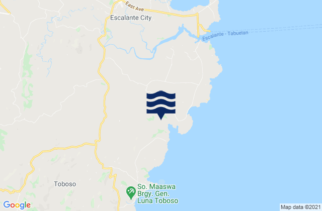 Mapa de mareas Mabini, Philippines