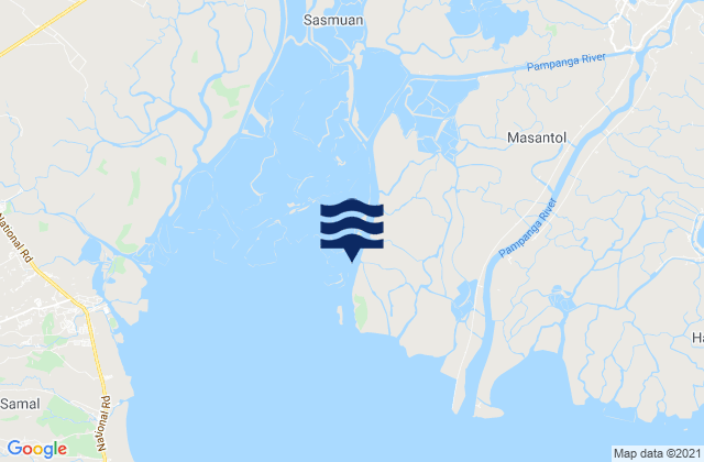 Mapa de mareas Macabebe, Philippines