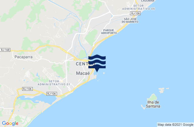 Mapa de mareas Macae (Imbitiba Bay), Brazil