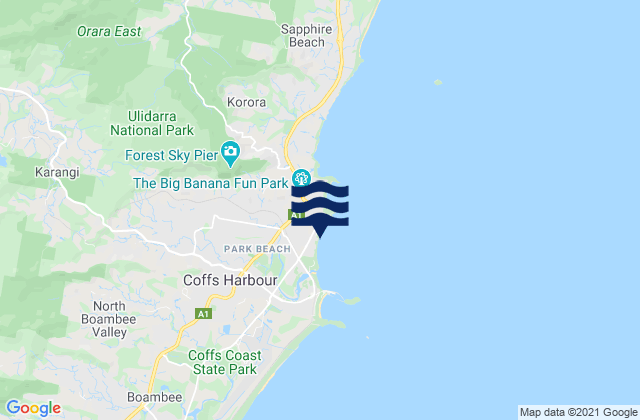Mapa de mareas Macauleys, Australia