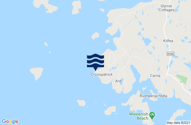 Mapa de mareas Mace Head, Ireland