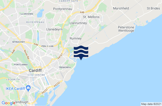 Mapa de mareas Machen, United Kingdom