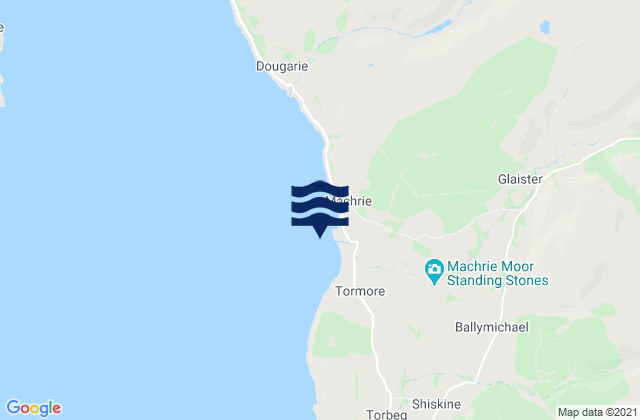 Mapa de mareas Machrie Bay, United Kingdom