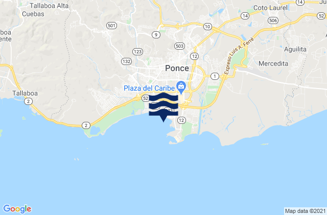 Mapa de mareas Machuelo Abajo Barrio, Puerto Rico