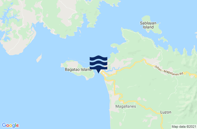 Mapa de mareas Magallanes, Philippines