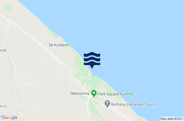 Mapa de mareas Mahaicony Village, Guyana
