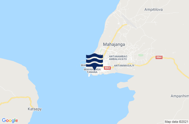 Mapa de mareas Mahajanga, Madagascar