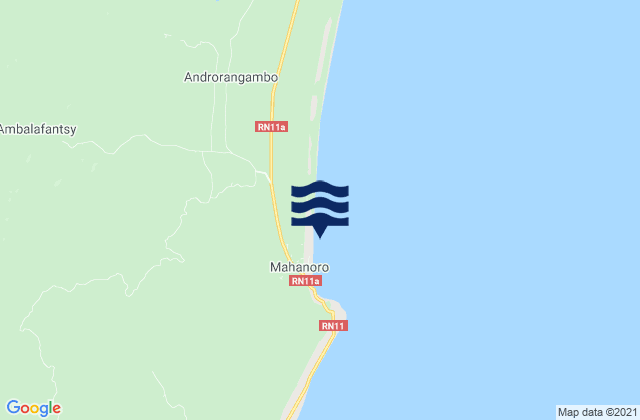 Mapa de mareas Mahanoro, Madagascar