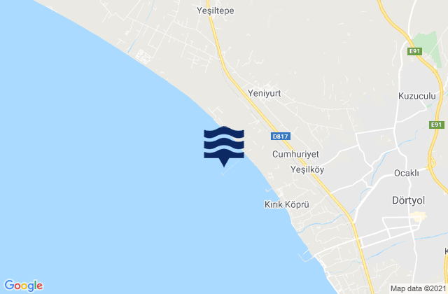 Mapa de mareas Mahmutlar, Turkey