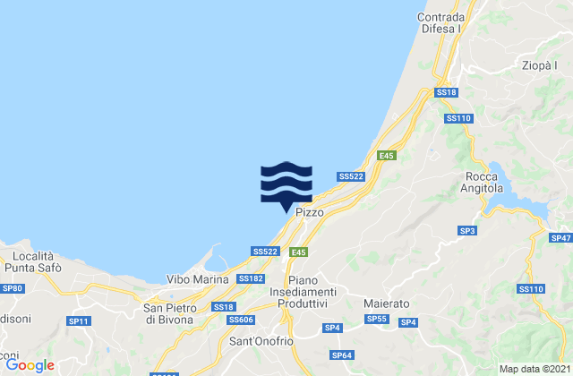 Mapa de mareas Maierato, Italy