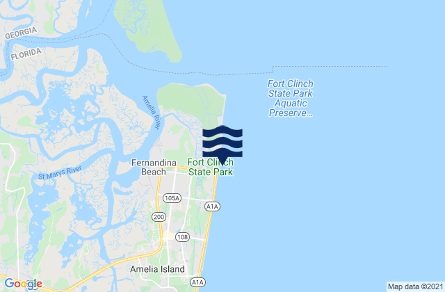 Mapa de mareas Main Beach, United States