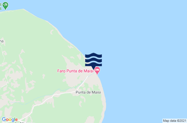 Mapa de mareas Maisi, Cuba