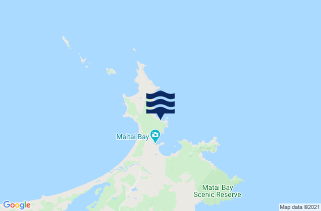 Mapa de mareas Maitai Bay, New Zealand