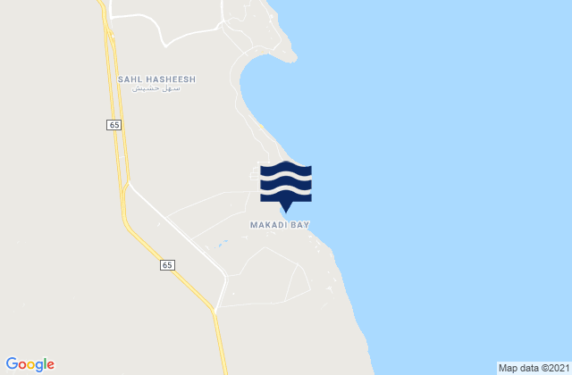 Mapa de mareas Makadi Bay, Egypt