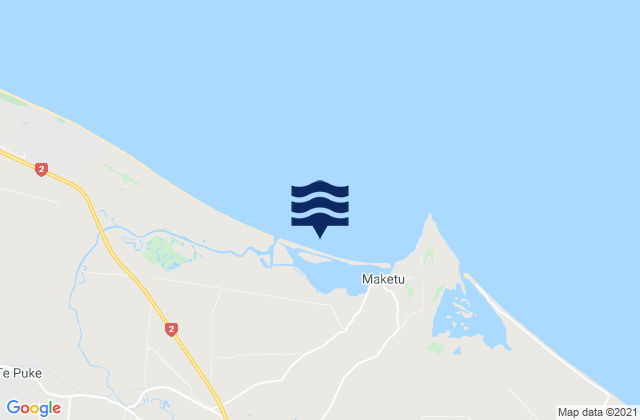 Mapa de mareas Maketu Estuary, New Zealand