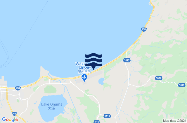 Mapa de mareas Makubetsu, Japan