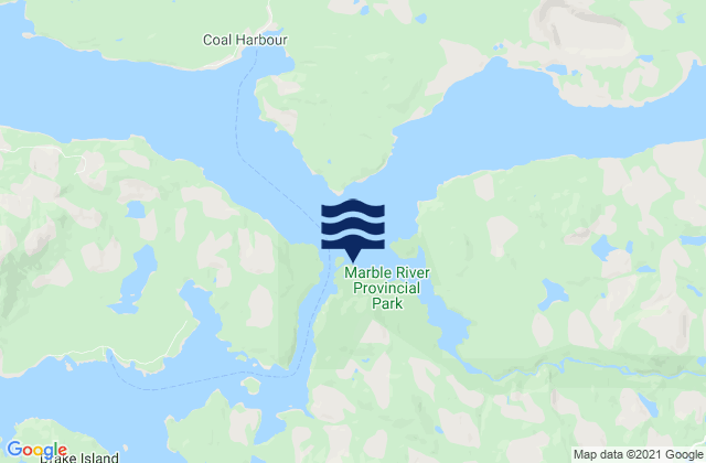 Mapa de mareas Makwaziniht Island, Canada
