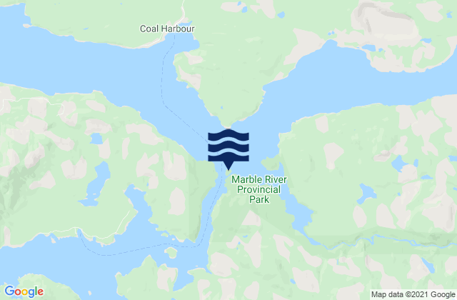 Mapa de mareas Makwazniht Island, Canada