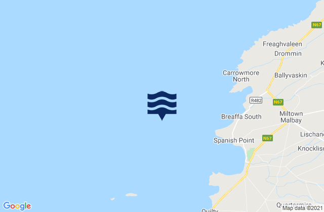 Mapa de mareas Mal Bay, Ireland