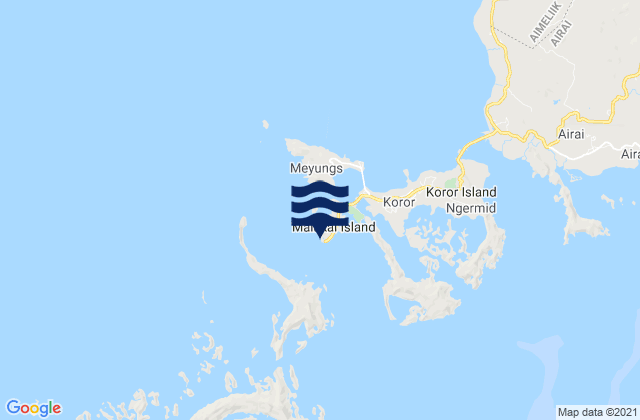 Mapa de mareas Malakal, Palau