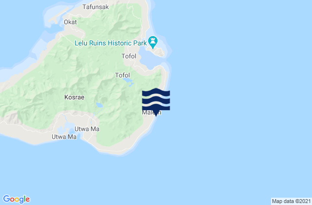 Mapa de mareas Malem, Micronesia