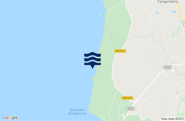 Mapa de mareas Malhao, Portugal