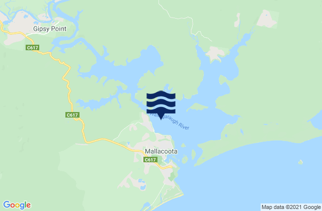 Mapa de mareas Mallacoota Lake, Australia