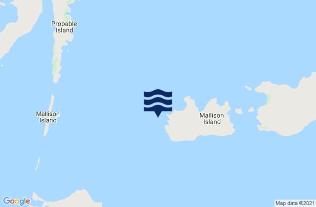 Mapa de mareas Mallison Island, Australia