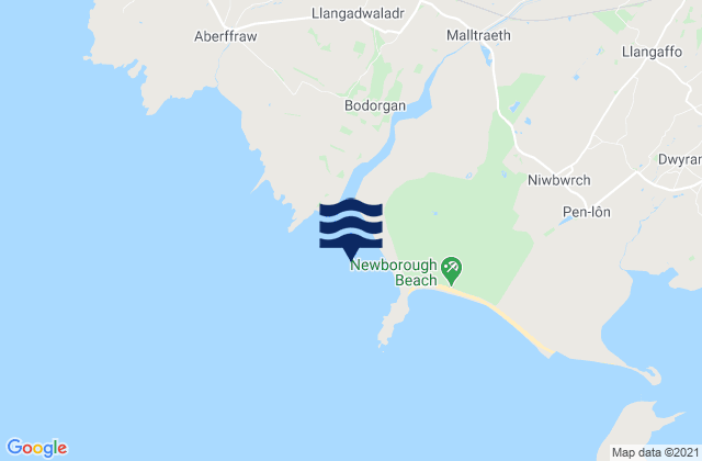 Mapa de mareas Malltraeth Bay, United Kingdom