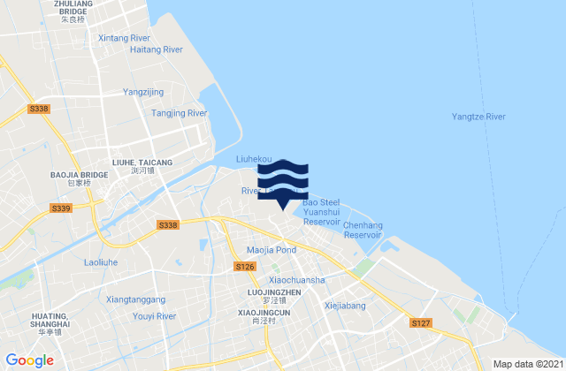 Mapa de mareas Malu, China