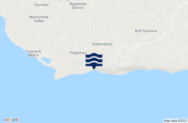 Mapa de mareas Malvern, Jamaica