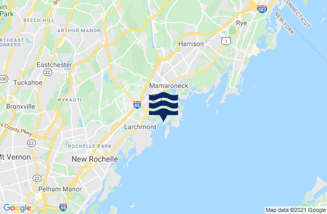 Mapa de mareas Mamaroneck, United States