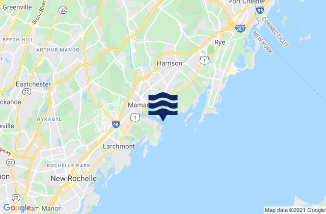 Mapa de mareas Mamaroneck Harbor, United States