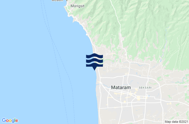 Mapa de mareas Mambalan, Indonesia