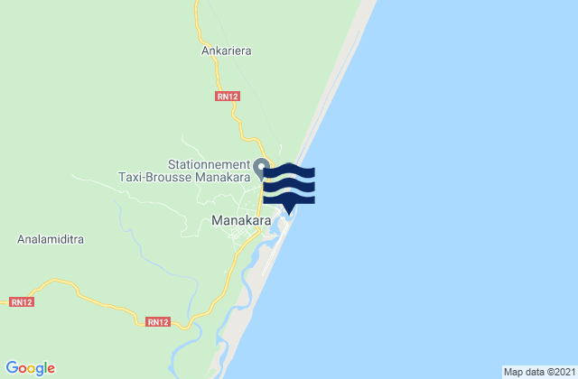 Mapa de mareas Manakara, Madagascar