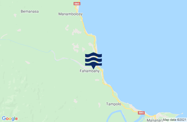 Mapa de mareas Mananara Nord District, Madagascar